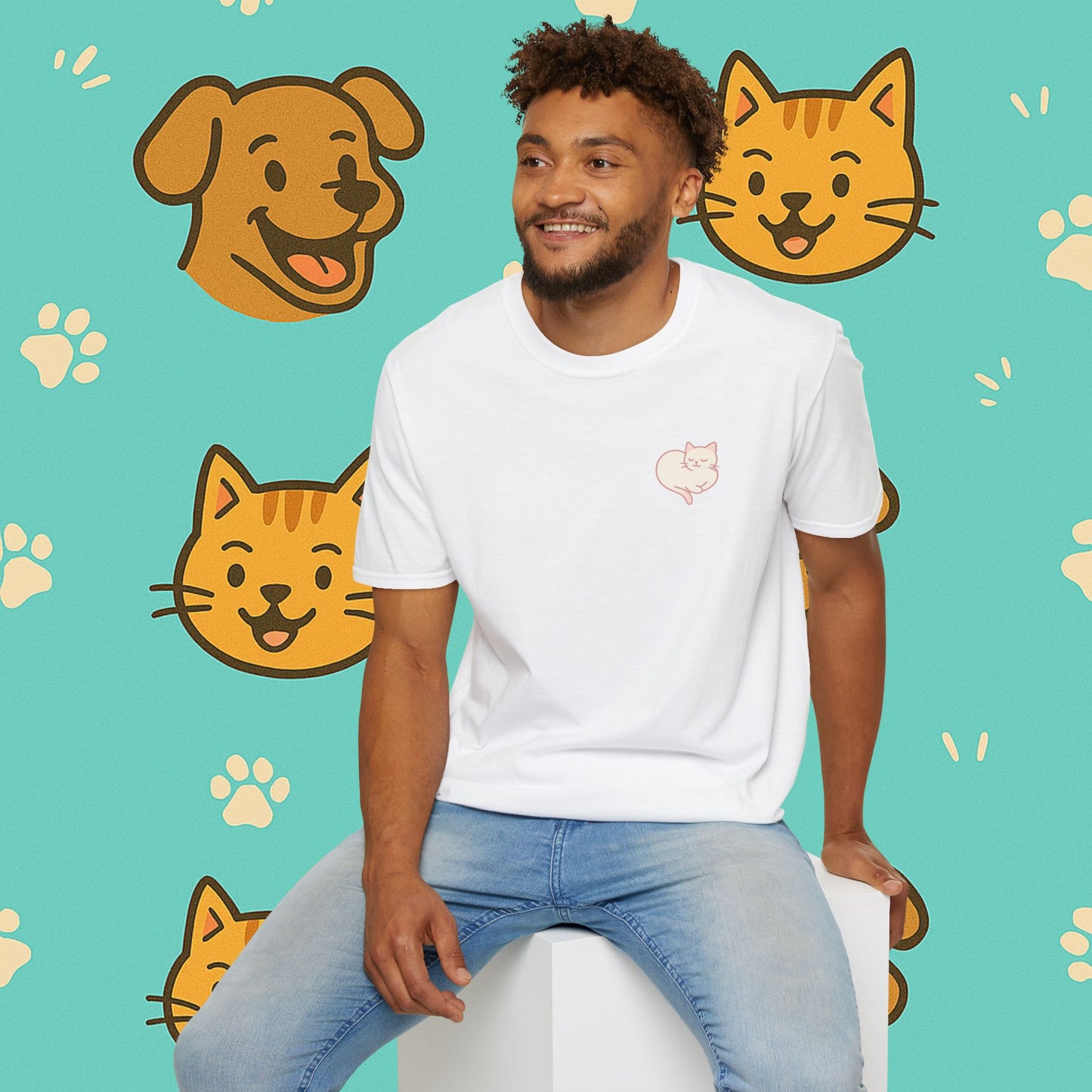 Peaceful Cat- Unisex T-Shirt