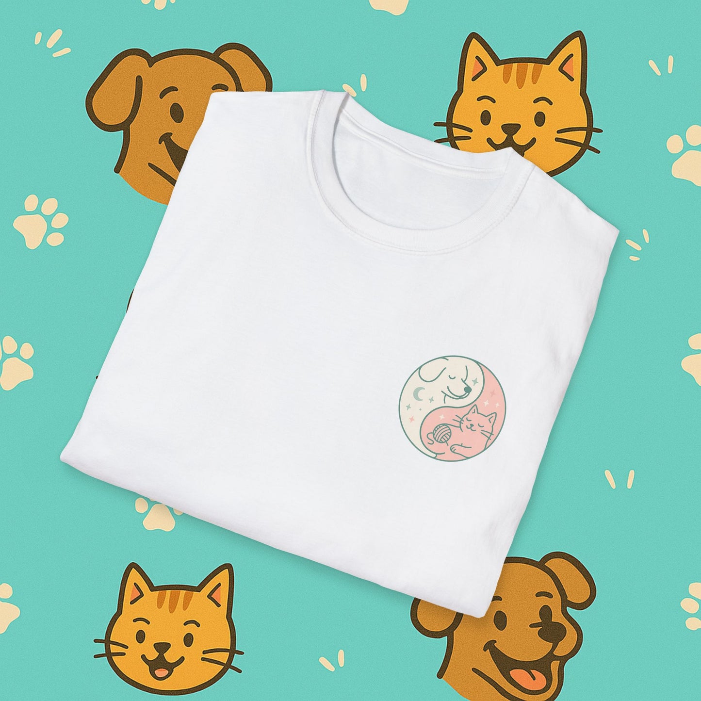 Yin & Paw: Balanced Pet Energy Unisex T-Shirt