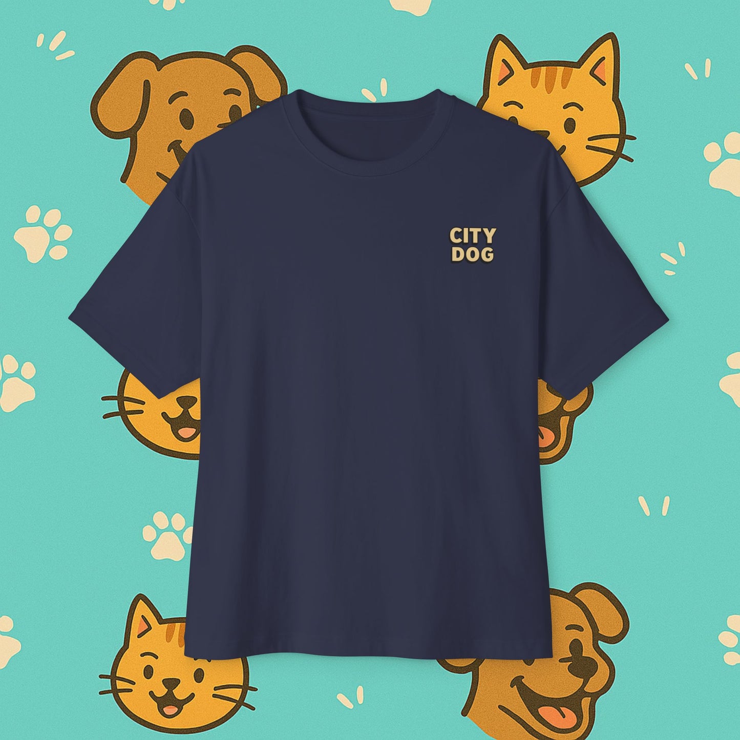City Dog- Unisex Oversized Tee