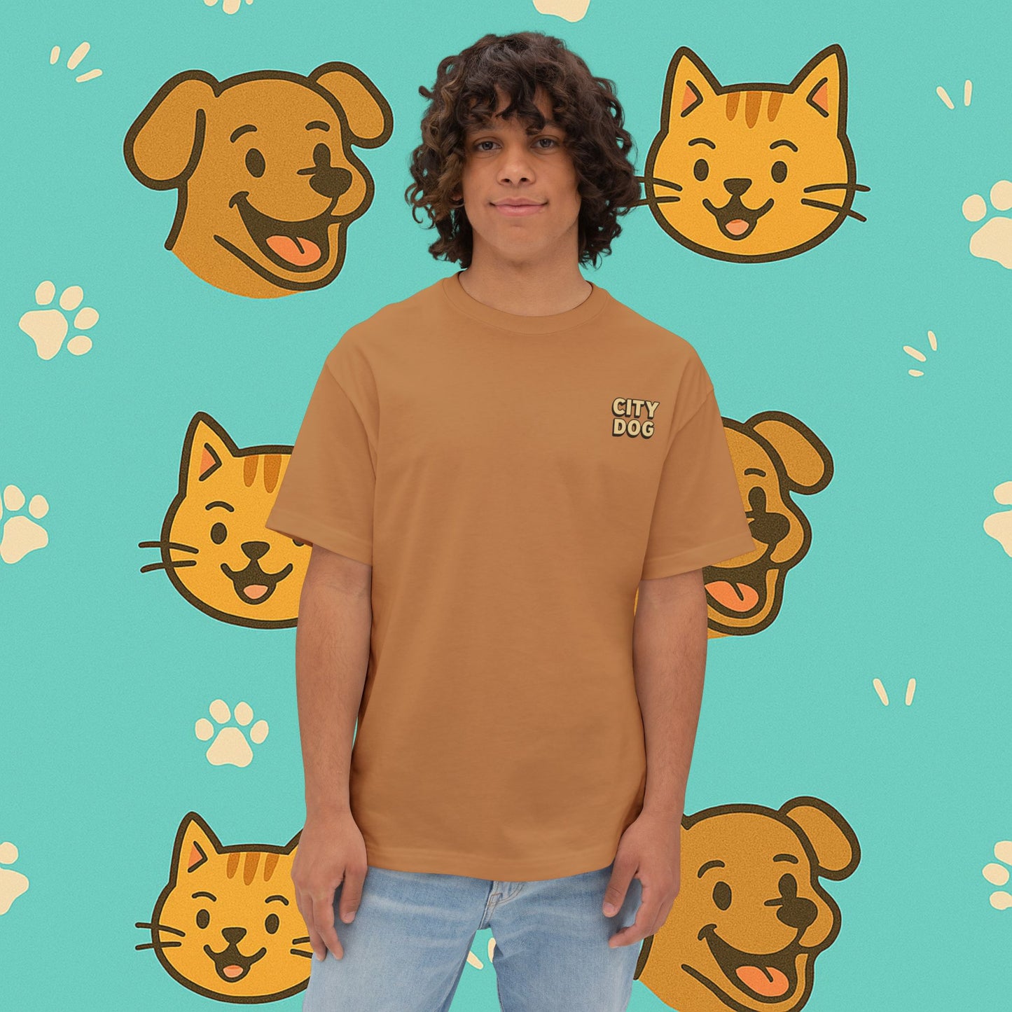City Dog- Unisex Oversized Tee