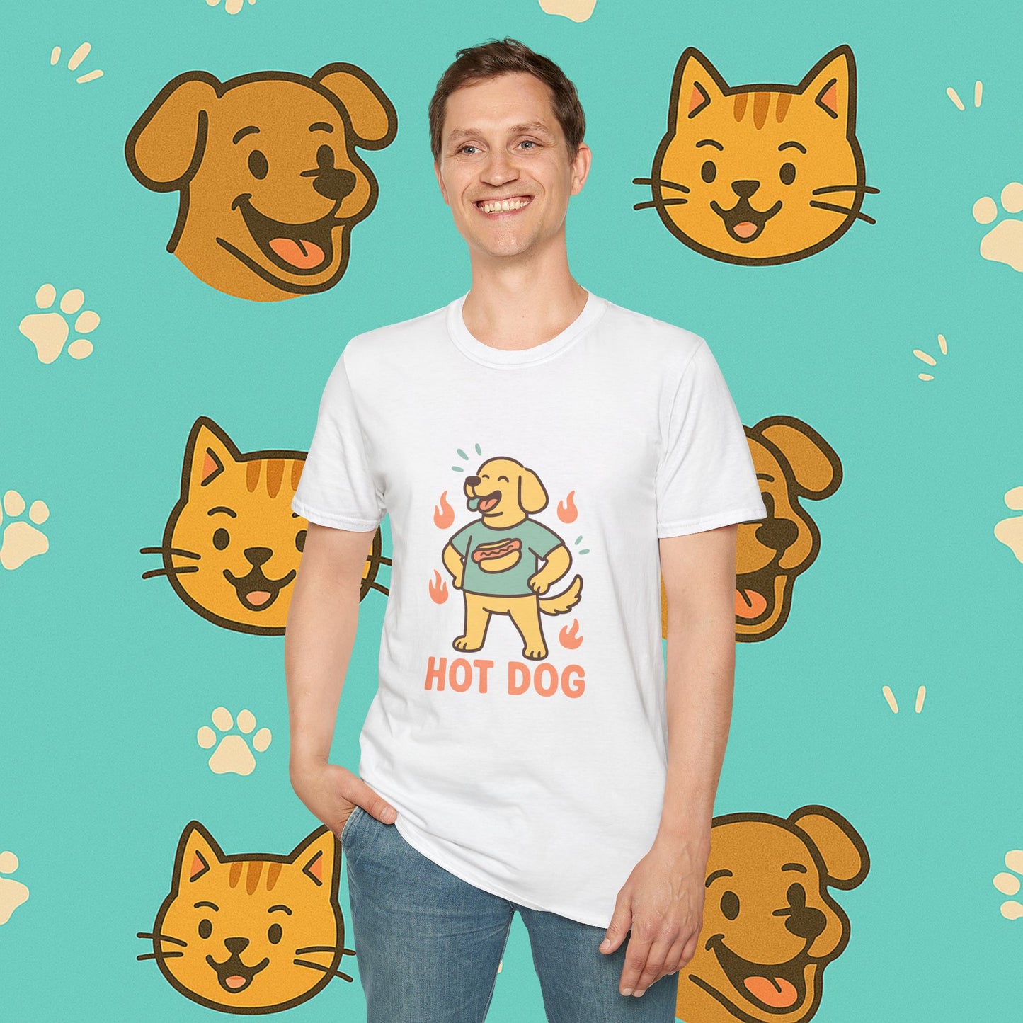 Hot Dog Energy- Unisex T-Shirt