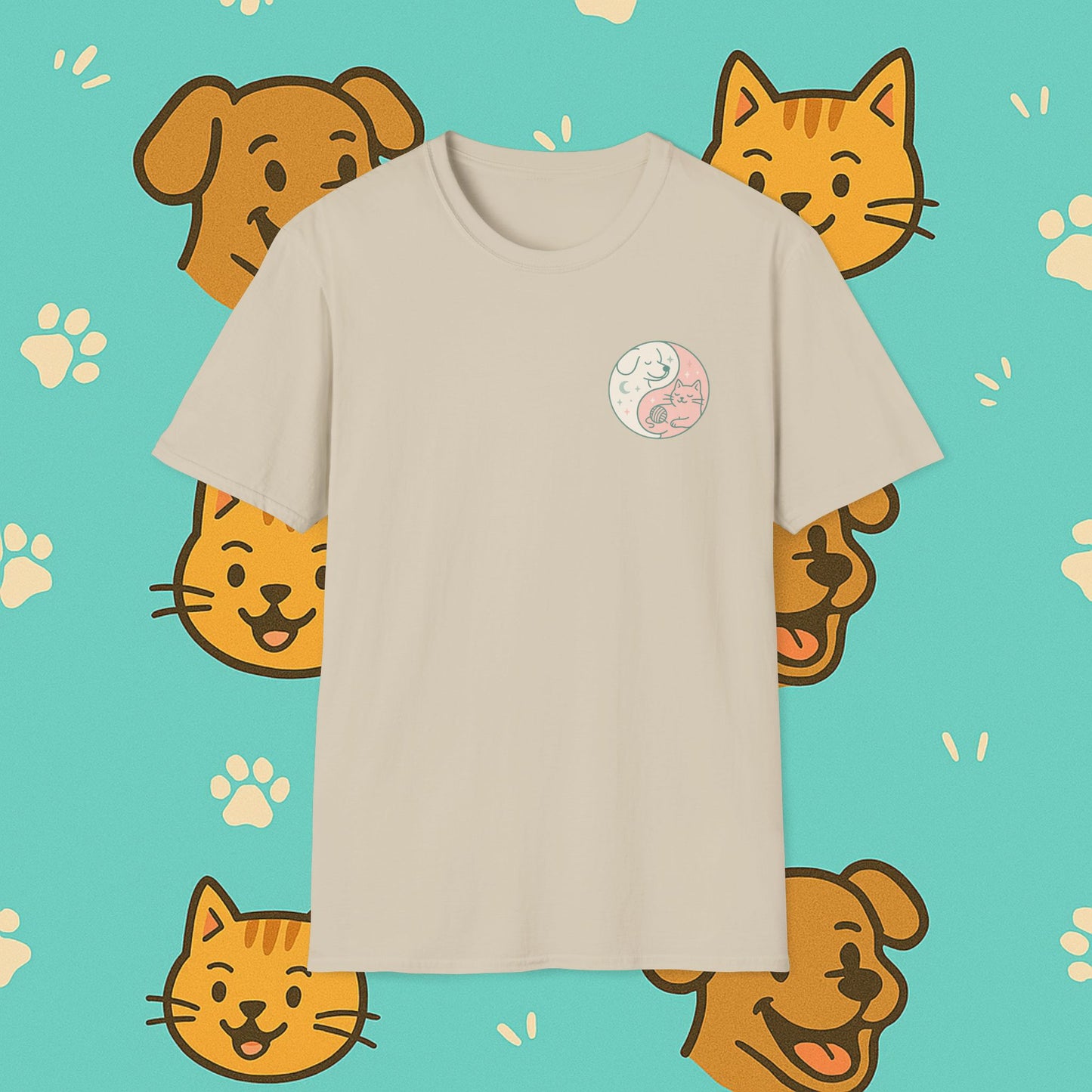 Yin & Paw: Balanced Pet Energy Unisex T-Shirt
