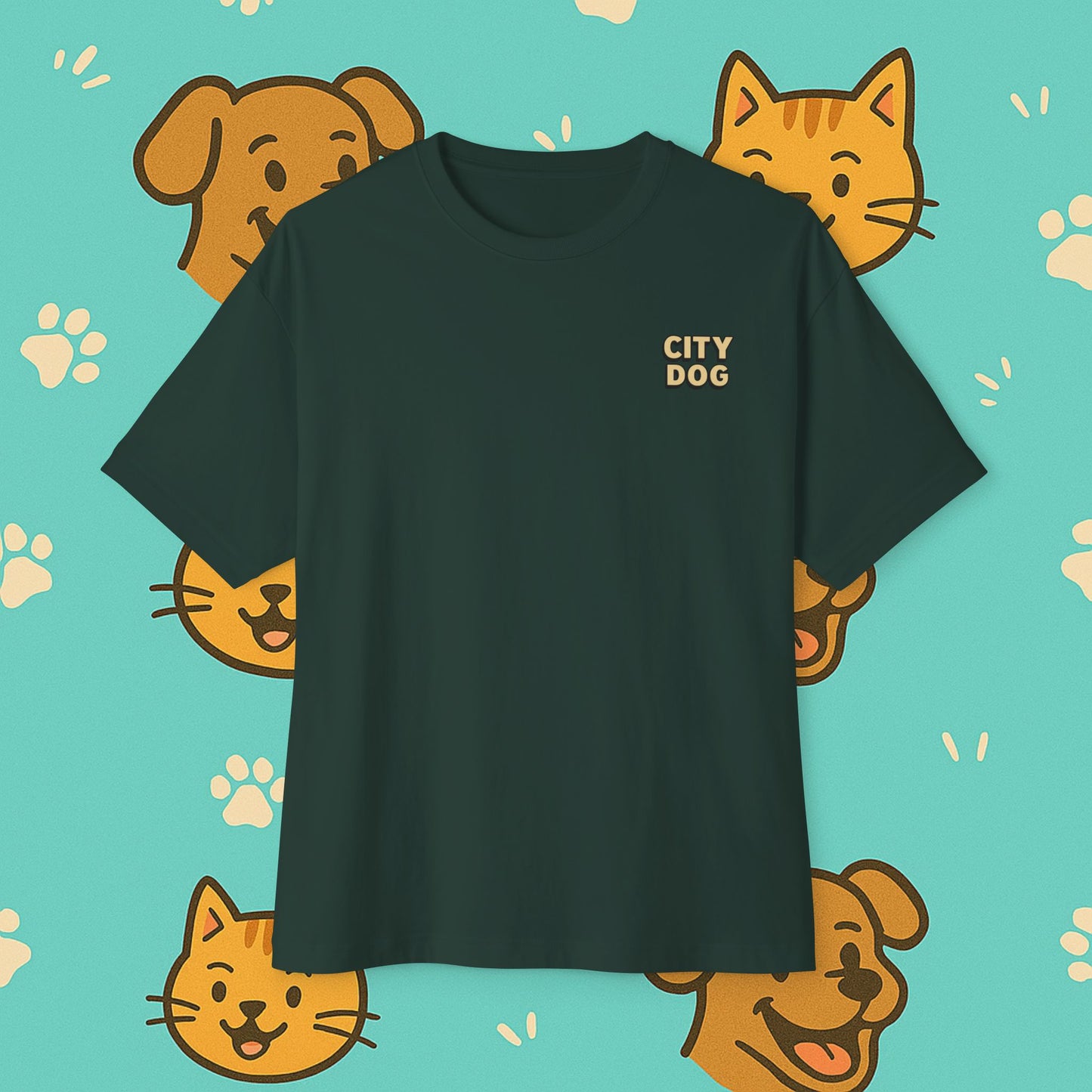 City Dog- Unisex Oversized Tee