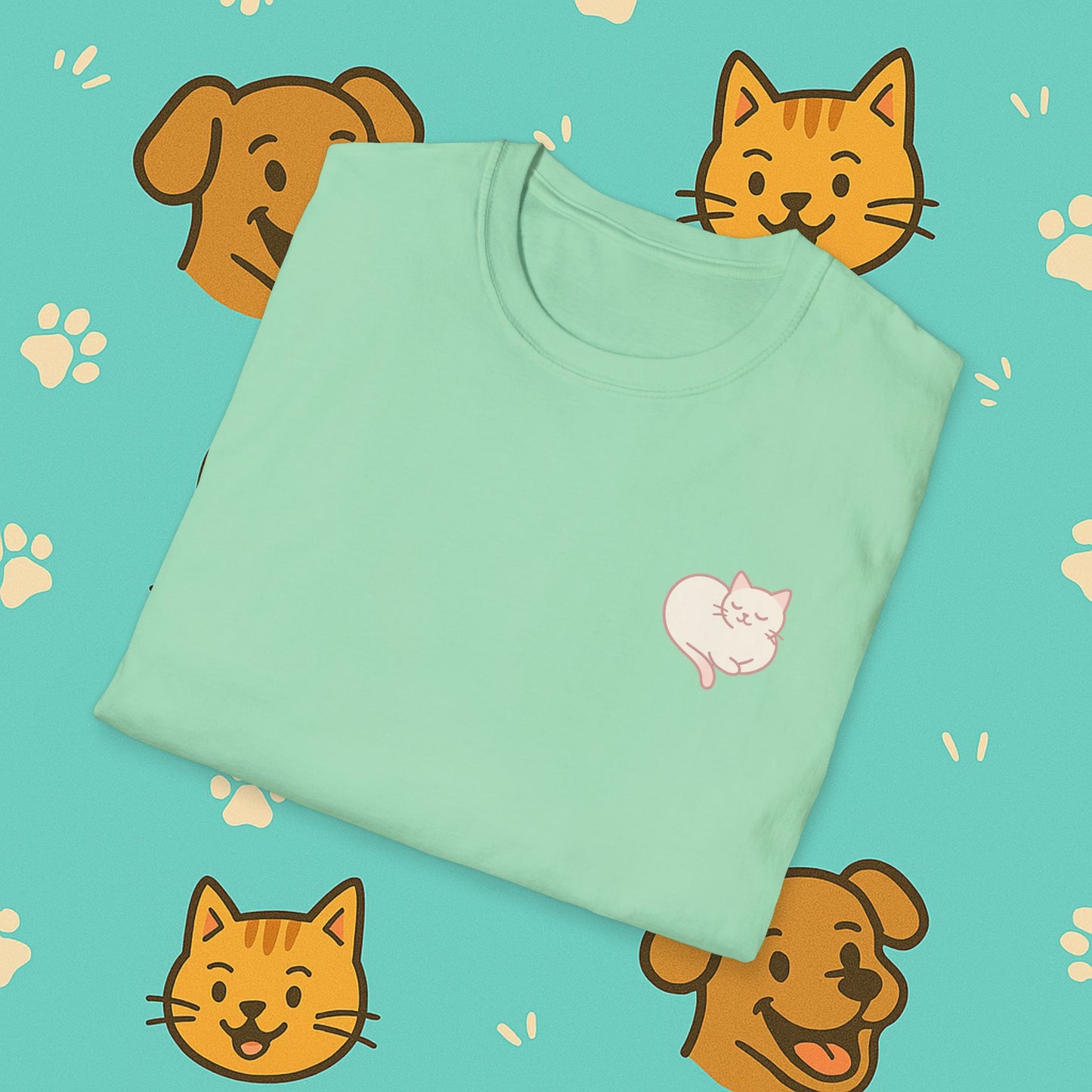 Peaceful Cat- Unisex T-Shirt