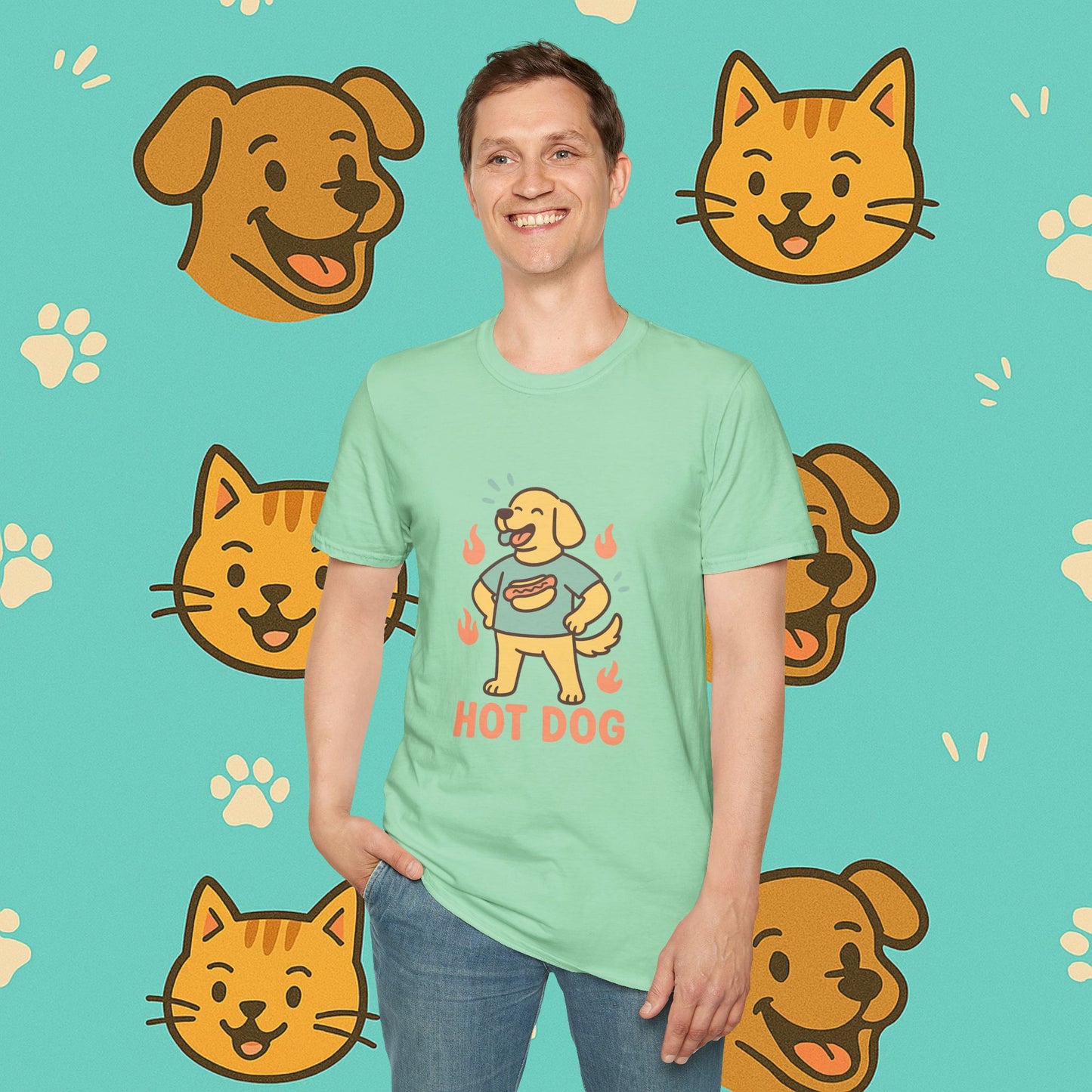 Hot Dog Energy- Unisex T-Shirt
