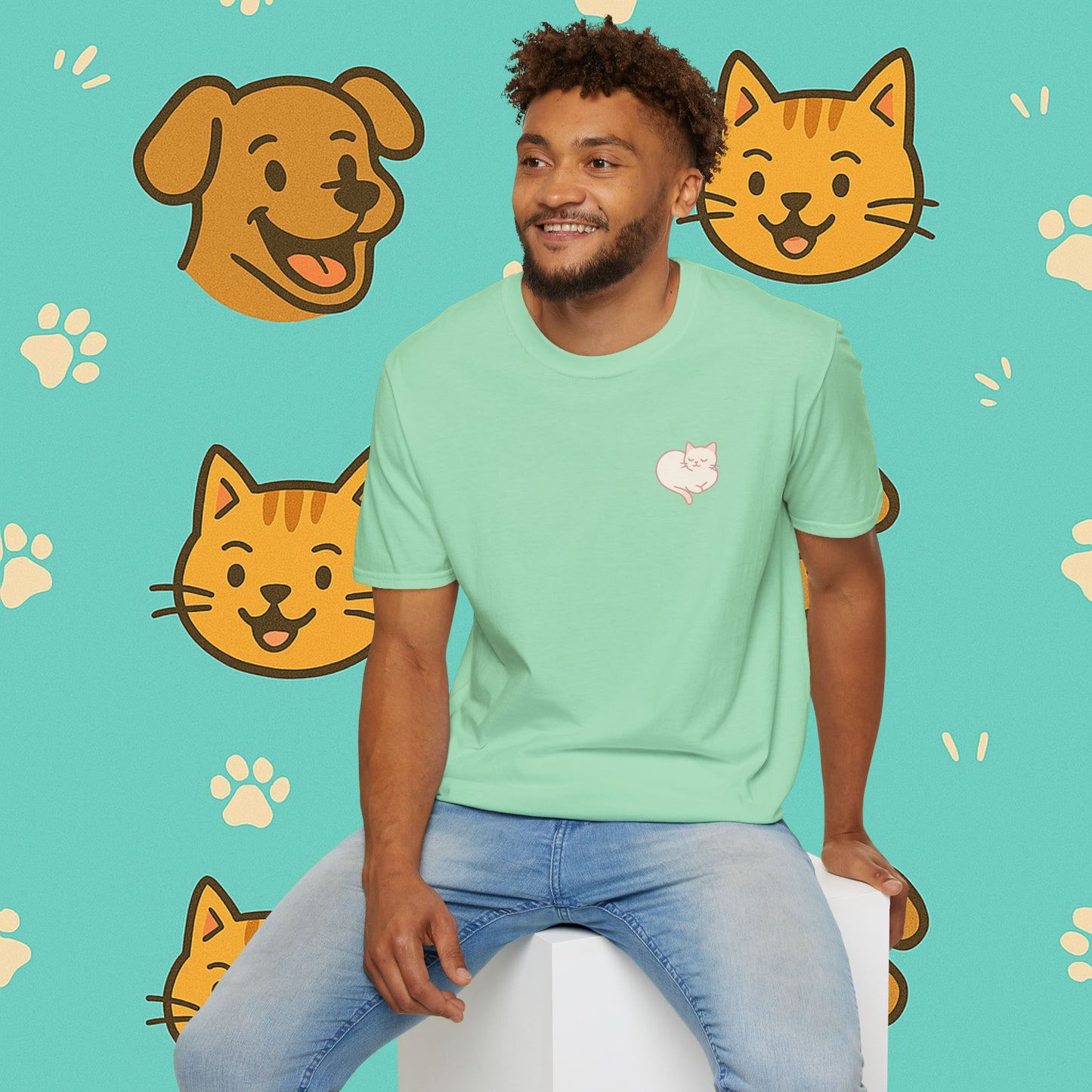 Peaceful Cat- Unisex T-Shirt
