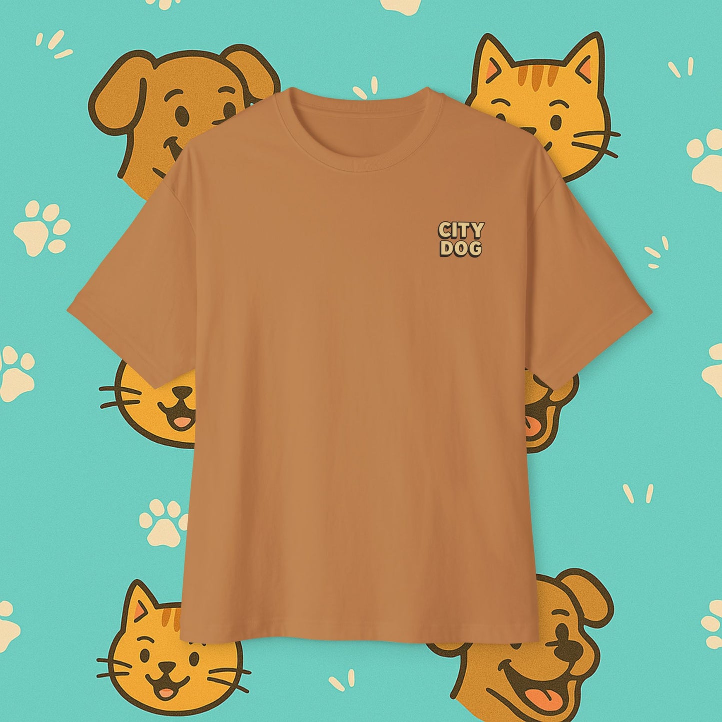 City Dog- Unisex Oversized Tee