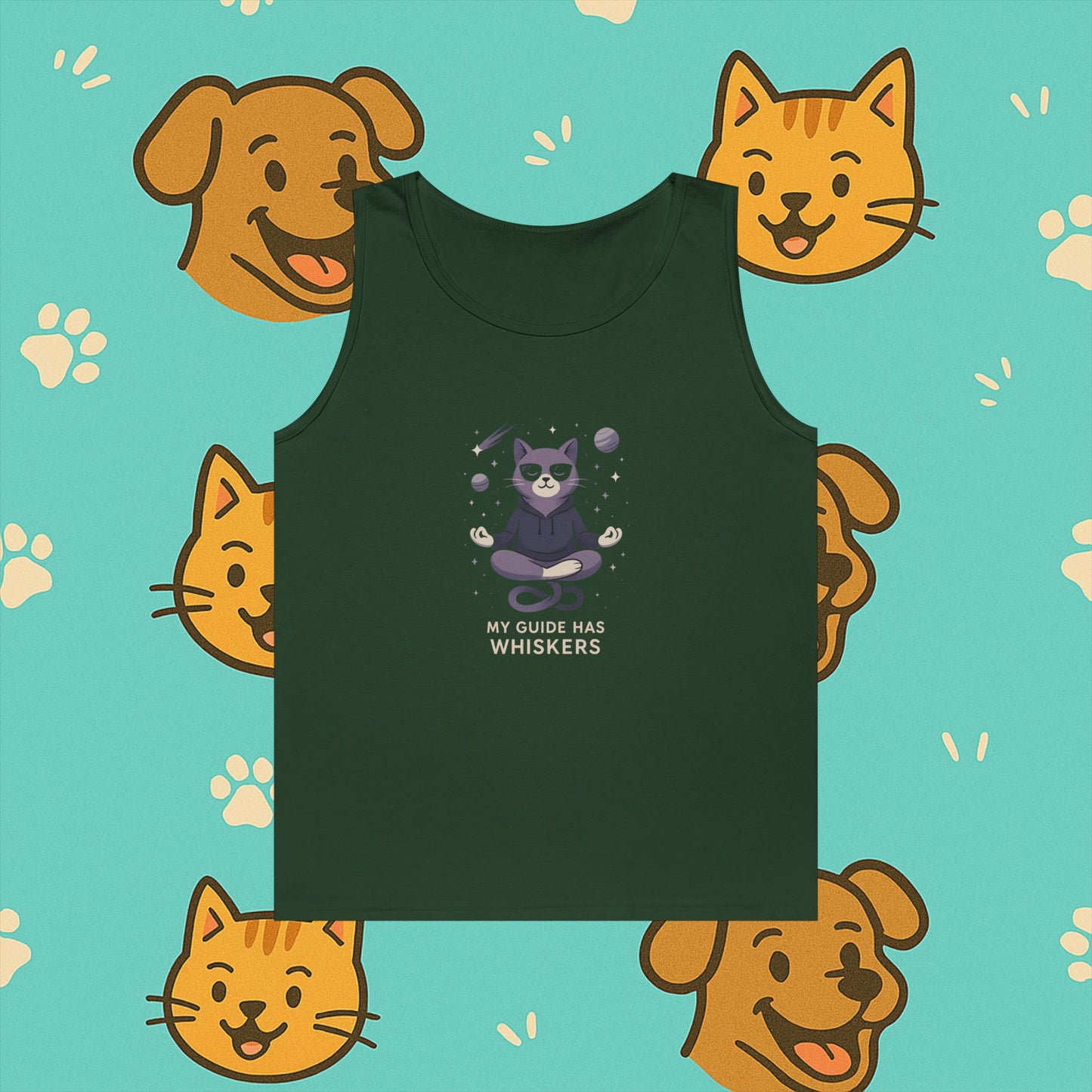 My Guide Has Whiskers- Unisex Tank Top