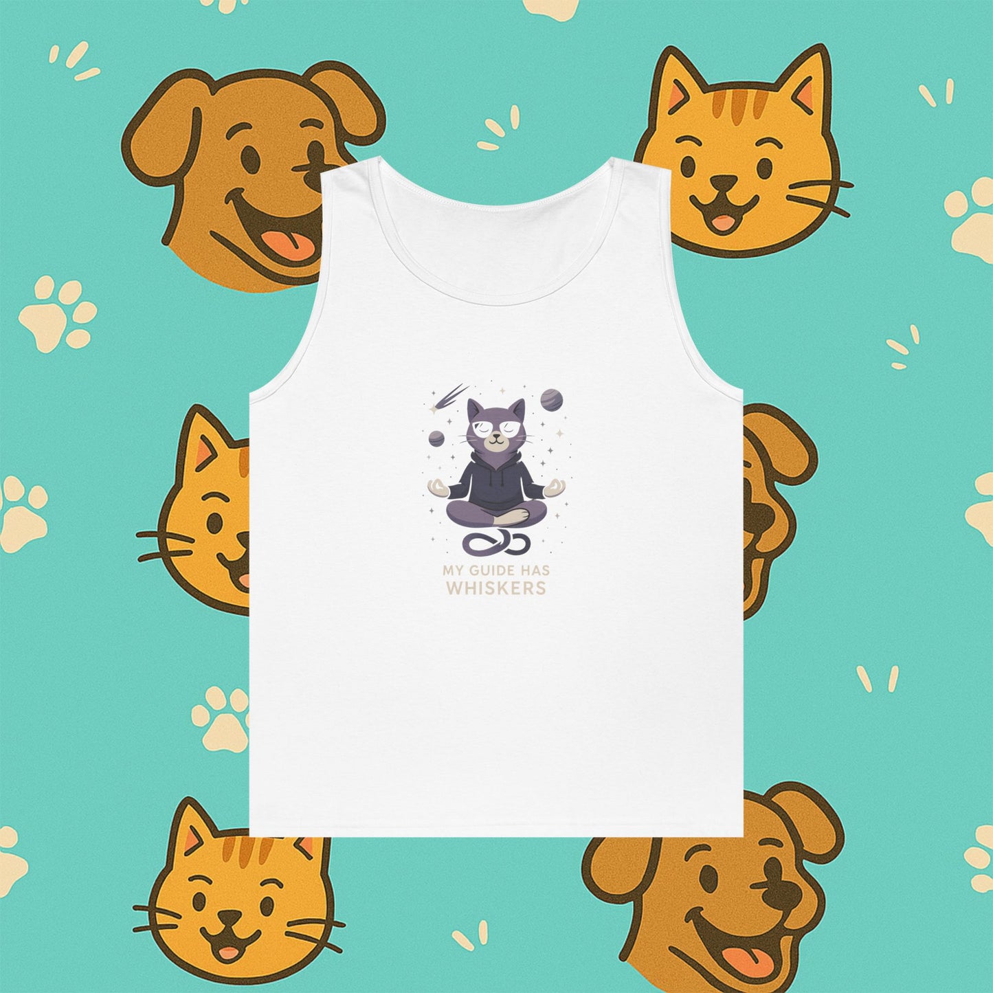 My Guide Has Whiskers- Unisex Tank Top