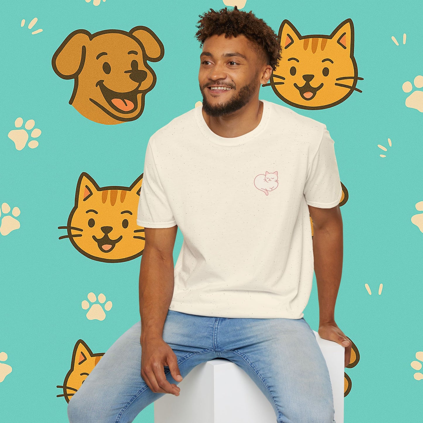 Peaceful Cat- Unisex T-Shirt