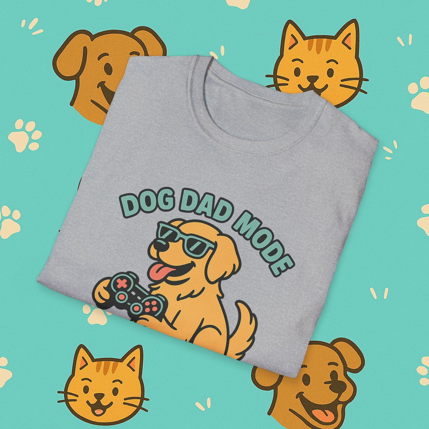 Dog Dad Mode: Activated t-shirt