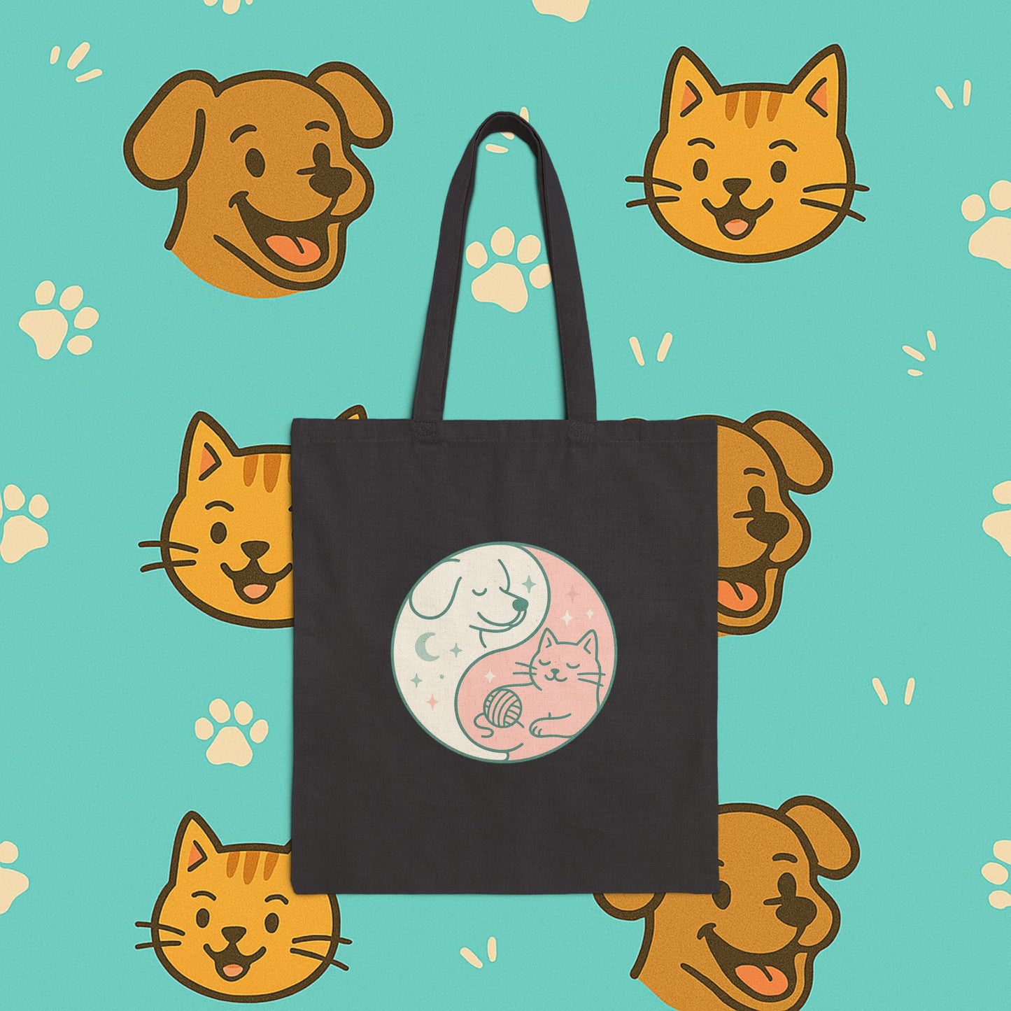 Yin & Paw: Balanced Pet Energy Tote Bag